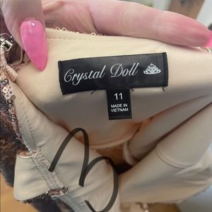 NEW ROSE GOLD SEQUIN DRESS